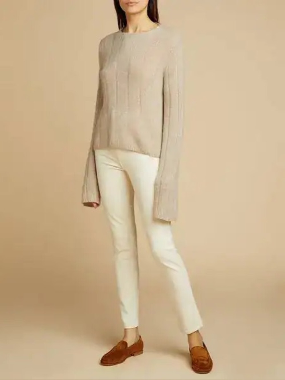 Khaite Vanessa Jeans in Ivory